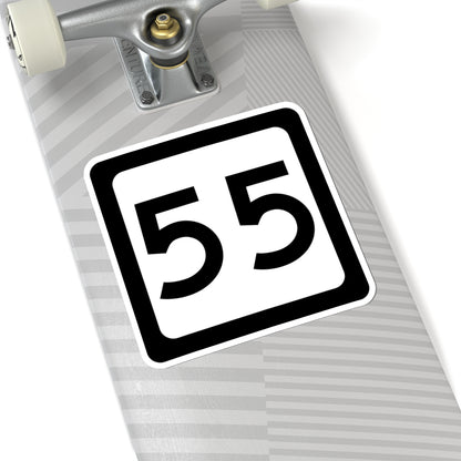 WV-55 (Virginia) (Road Sign) STICKER Vinyl Kiss-Cut Decal