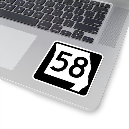 MO-58 (Missouri) (Road Sign) STICKER Vinyl Kiss-Cut Decal