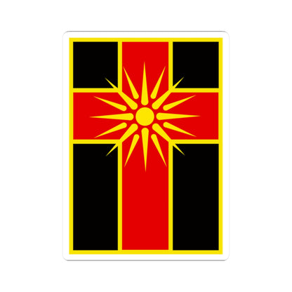 Flag of Drugovo Municipality North Macedonia (North Macedonia) STICKER Vinyl Kiss-Cut Decal