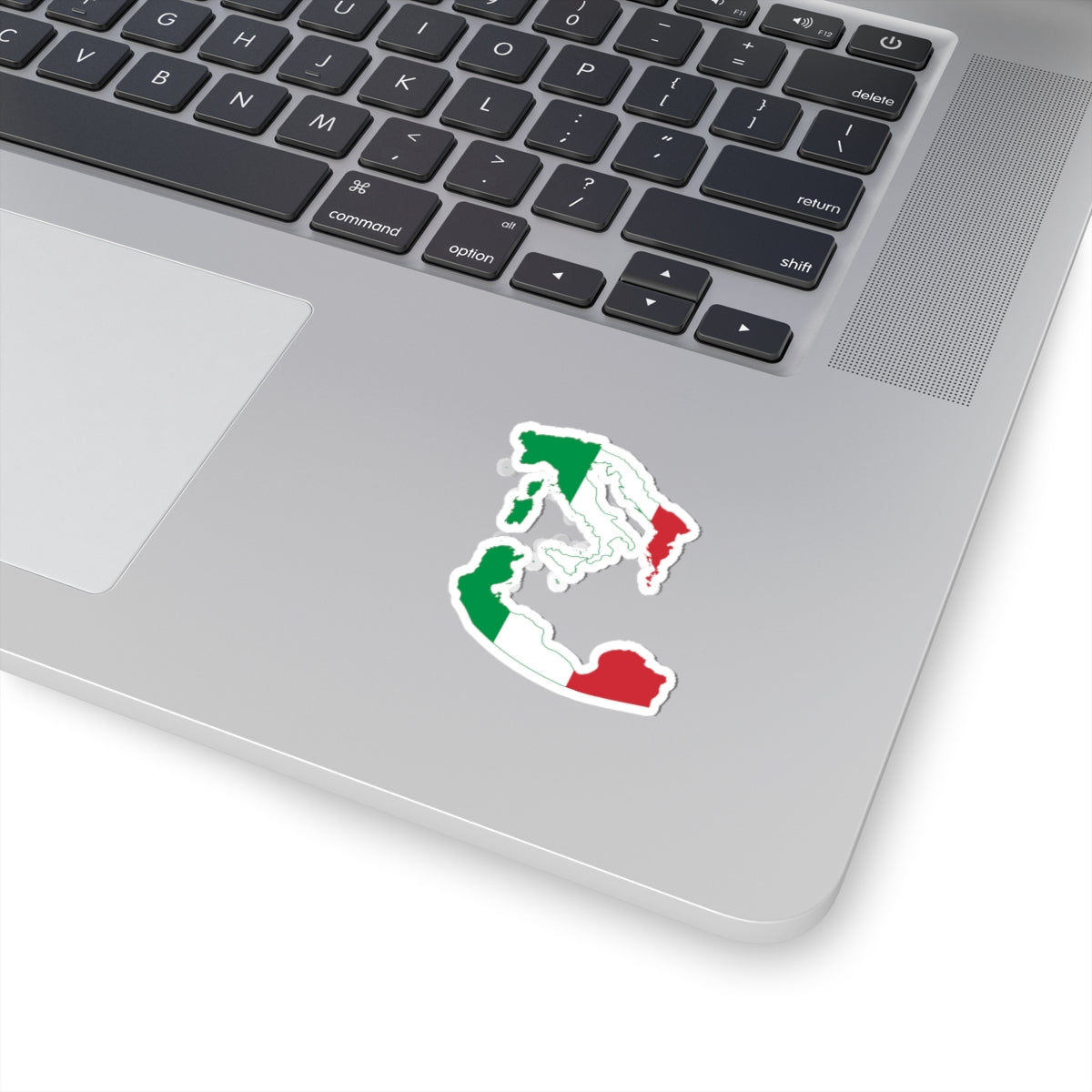 Flag map of Greater Italy (Italy) STICKER Vinyl Kiss-Cut Decal