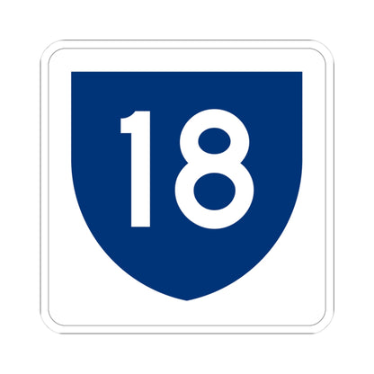 PR primary 18 (Puerto Rico) (Road Sign) STICKER Vinyl Kiss-Cut Decal