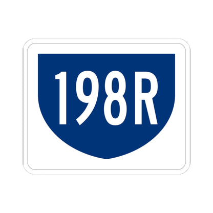 PR primary 198R (Puerto Rico) (Road Sign) STICKER Vinyl Kiss-Cut Decal