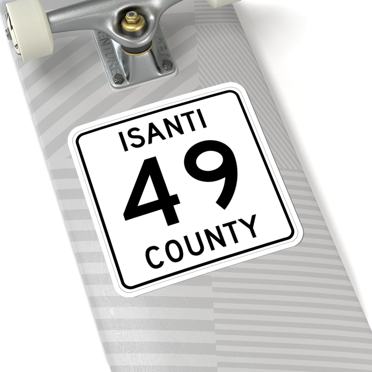 Isanti County 49 MN (Minnesota) (Road Sign) STICKER Vinyl Kiss-Cut Decal