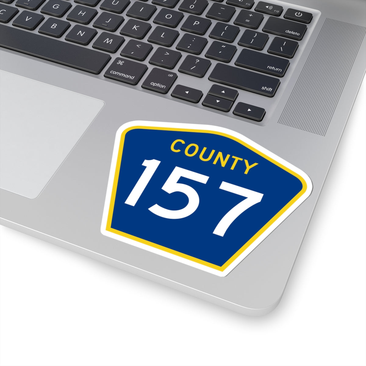 County 157 MN (Minnesota) (Road Sign) STICKER Vinyl Kiss-Cut Decal