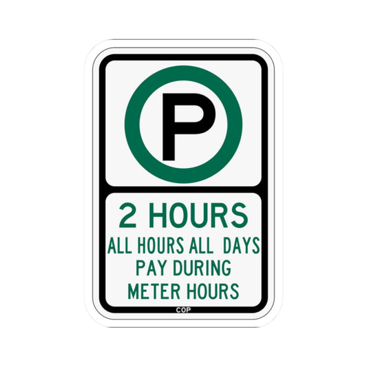 PBOT Road sign P3801 (Oregon) (Road Sign) STICKER Vinyl Kiss-Cut Decal