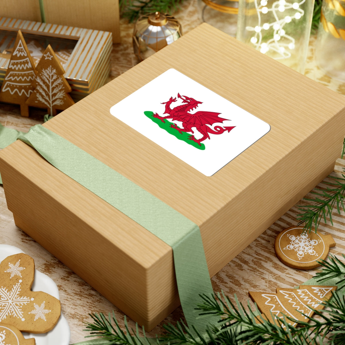 Flag of Wales 1807-1953 3-2 (United Kingdom) STICKER Vinyl Kiss-Cut Decal