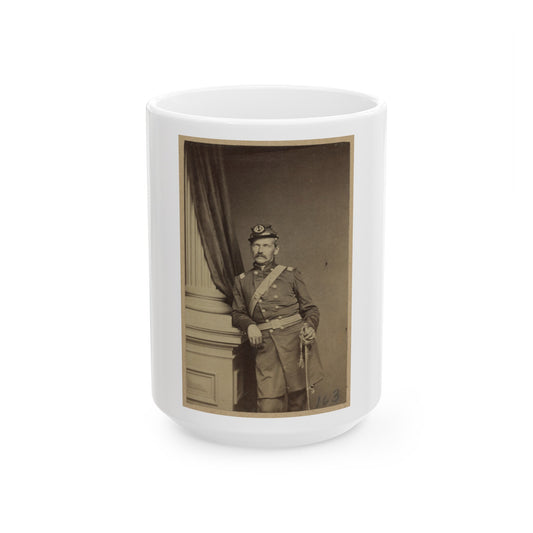 Portrait Of Union Soldier Holding A Sword (U.S. Civil War) White Coffee Mug