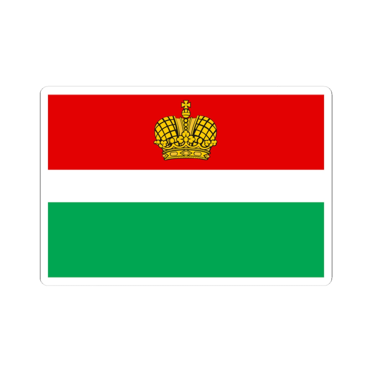 Flag of Kaluga Oblast (Russia) STICKER Vinyl Kiss-Cut Decal