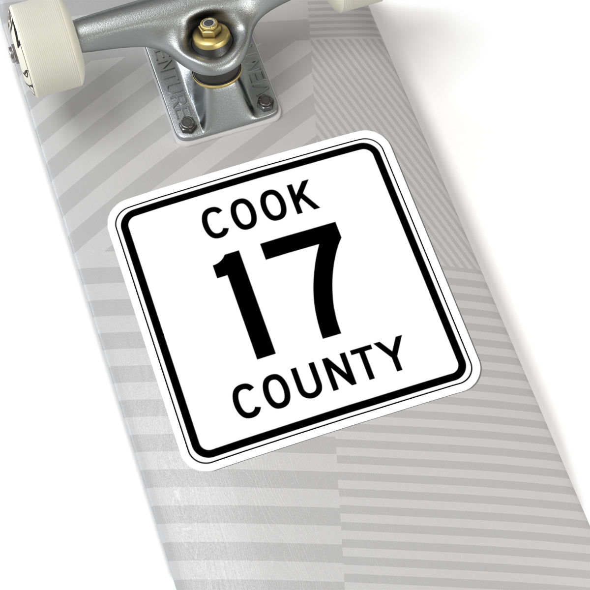 Cook County 17 MN (Minnesota) (Road Sign) STICKER Vinyl Kiss-Cut Decal