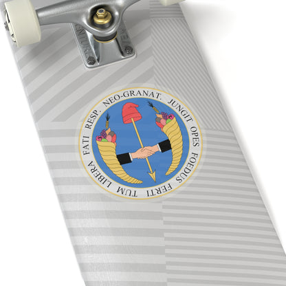 Coat of arms of United Provinces of New Granada - STICKER Vinyl Kiss-Cut Decal