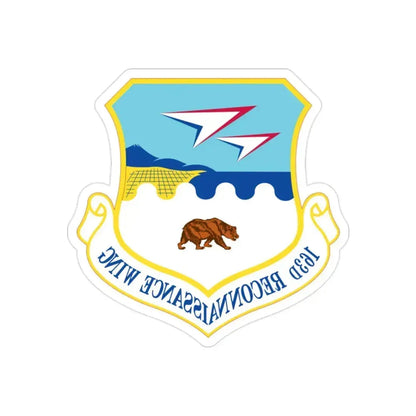 163d Attack Wing (U.S. Air Force) REVERSE PRINT Transparent Die-Cut STICKER 2 Inch Die-Cut Transparent - The Sticker Space