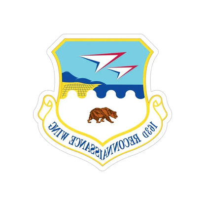 163d Attack Wing (U.S. Air Force) REVERSE PRINT Transparent Die-Cut STICKER 6 Inch Die-Cut Transparent - The Sticker Space
