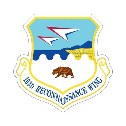 163d Attack Wing (U.S. Air Force) STICKER Vinyl Kiss-Cut Decal 4 Inch White - The Sticker Space