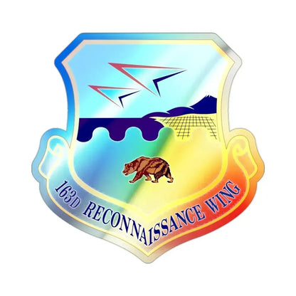 163d Reconnaissance Wing (U.S. Air Force) Holographic STICKER Die-Cut Vinyl Decal 2 Inch Holographic - The Sticker Space