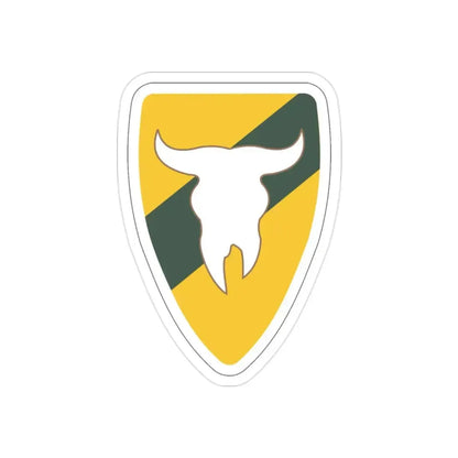 163rd Armored Brigade (U.S. Army) REVERSE PRINT Transparent Die-Cut STICKER - The Sticker Space