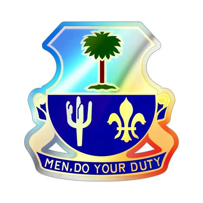 163rd Infantry Regiment (U.S. Army) Holographic STICKER Die-Cut Vinyl Decal 4 Inch Holographic - The Sticker Space