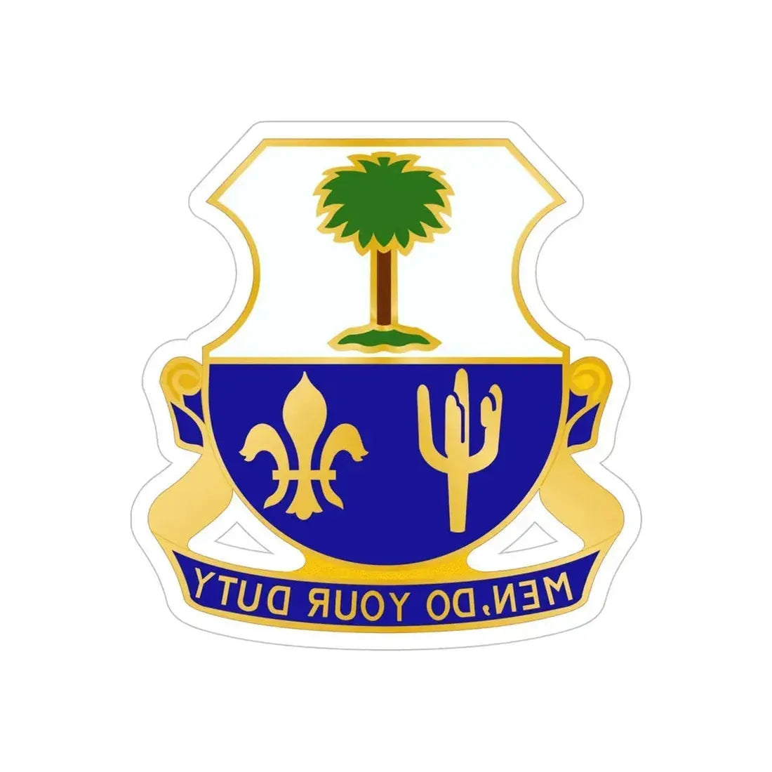 163rd Infantry Regiment (U.S. Army) REVERSE PRINT Transparent Die-Cut STICKER - The Sticker Space