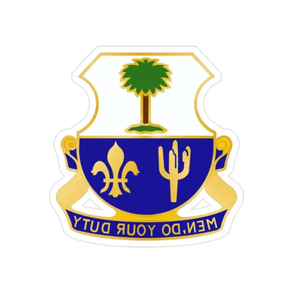 163rd Infantry Regiment (U.S. Army) REVERSE PRINT Transparent Die-Cut STICKER - The Sticker Space