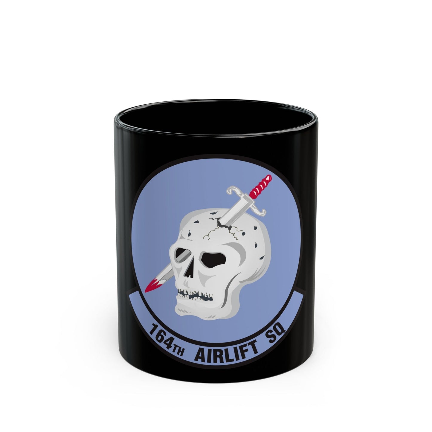 164 Airlift Squadron (U.S. Air Force) Black Coffee Mug-11oz-The Sticker Space