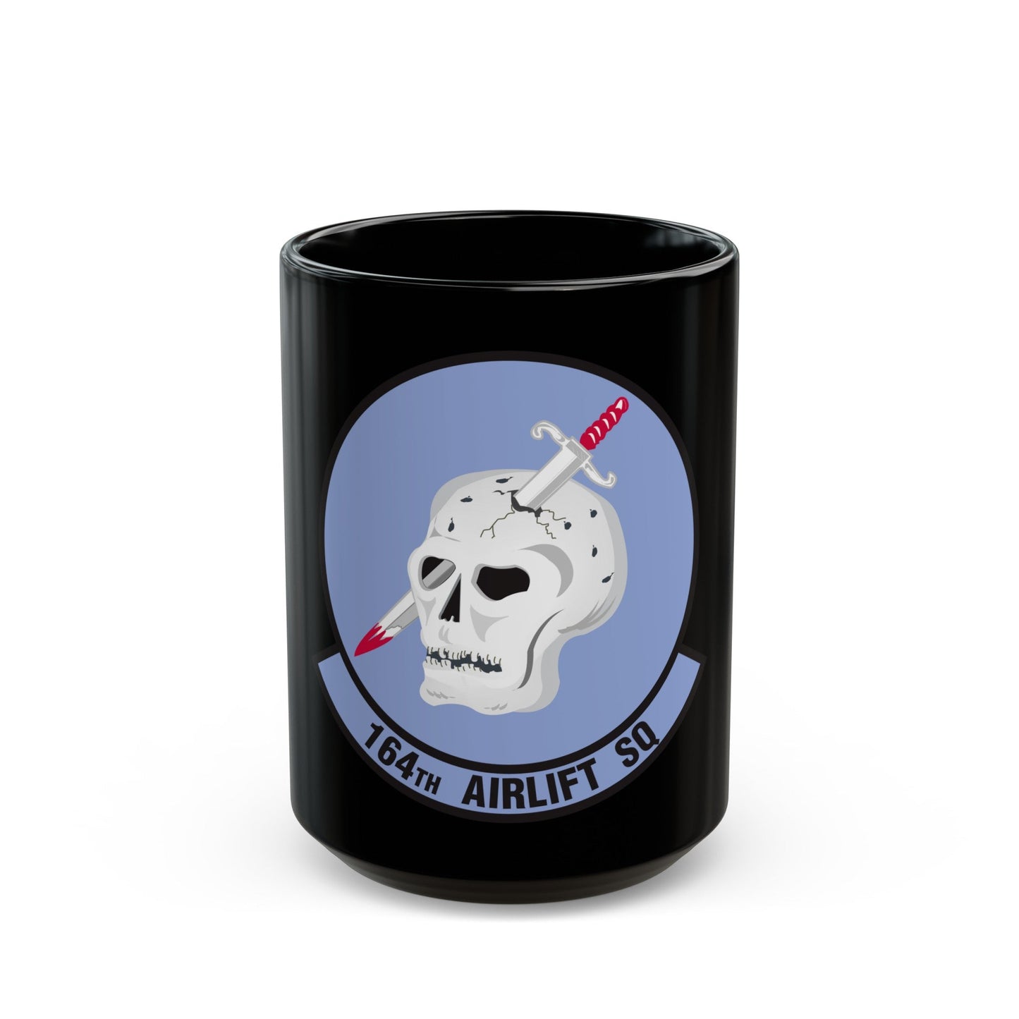 164 Airlift Squadron (U.S. Air Force) Black Coffee Mug-15oz-The Sticker Space