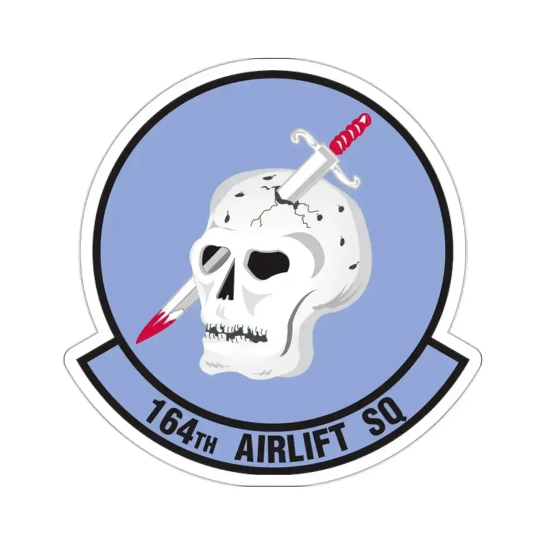 164 Airlift Squadron (U.S. Air Force) STICKER Vinyl Kiss-Cut Decal 2 Inch White - The Sticker Space
