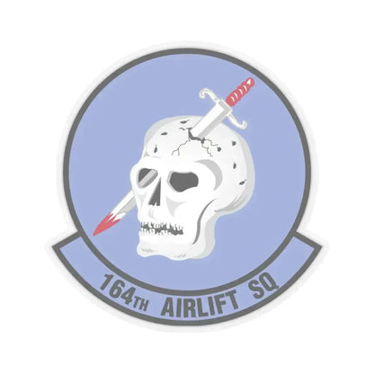 164 Airlift Squadron (U.S. Air Force) STICKER Vinyl Kiss-Cut Decal 3 Inch Transparent - The Sticker Space