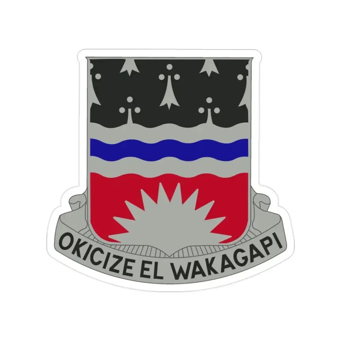 164 Engineer Battalion (U.S. Army) Transparent STICKER Die-Cut Vinyl Decal 2 Inch - The Sticker Space