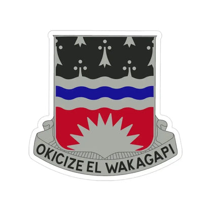 164 Engineer Battalion (U.S. Army) Transparent STICKER Die-Cut Vinyl Decal 3 Inch - The Sticker Space