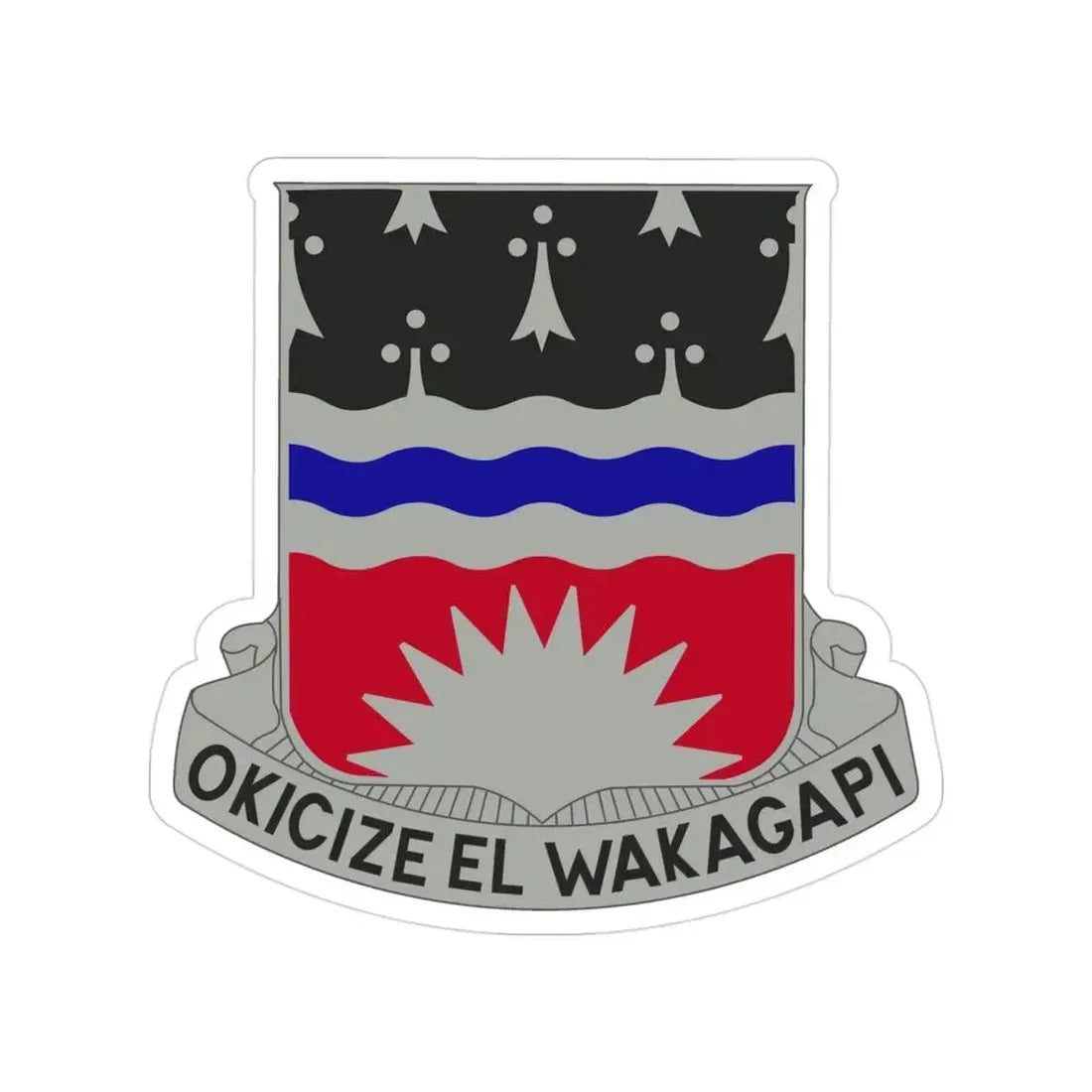 164 Engineer Battalion (U.S. Army) Transparent STICKER Die-Cut Vinyl Decal 3 Inch - The Sticker Space