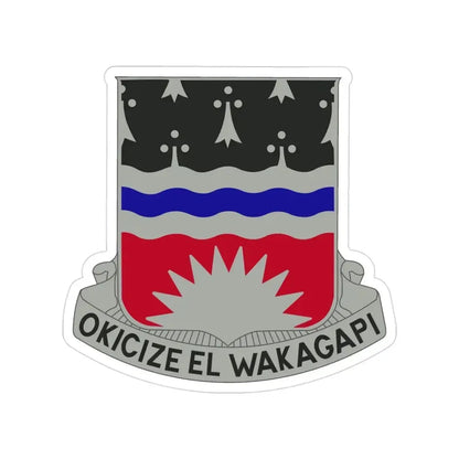 164 Engineer Battalion (U.S. Army) Transparent STICKER Die-Cut Vinyl Decal 3 Inch - The Sticker Space