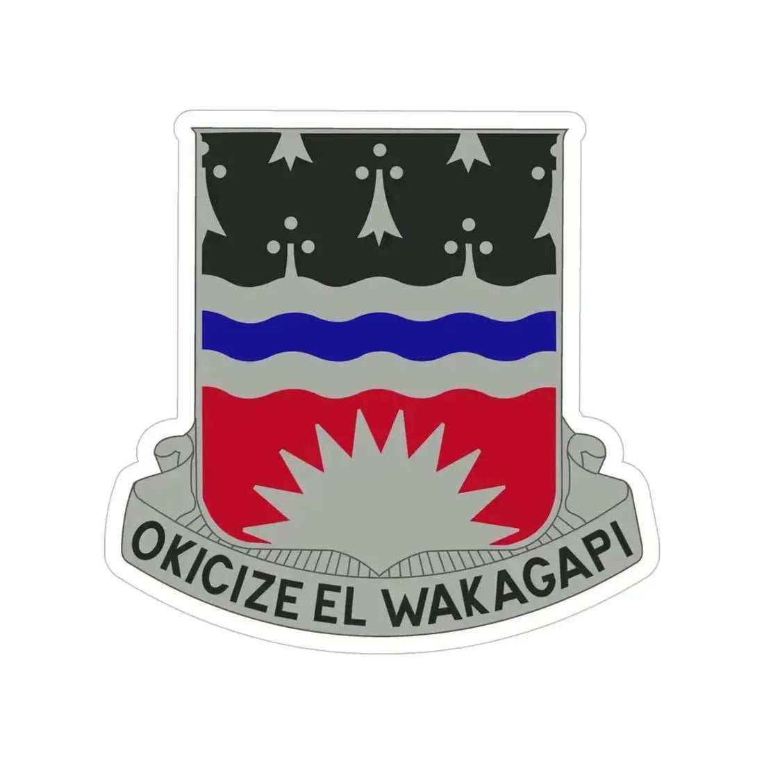 164 Engineer Battalion (U.S. Army) Transparent STICKER Die-Cut Vinyl Decal 5 Inch - The Sticker Space