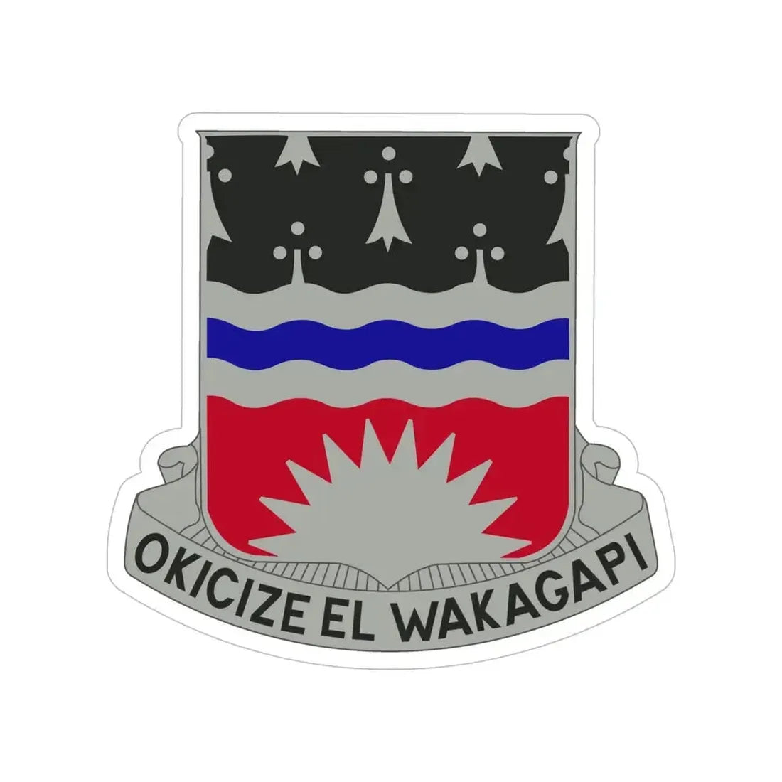 164 Engineer Battalion (U.S. Army) Transparent STICKER Die-Cut Vinyl Decal 5 Inch - The Sticker Space