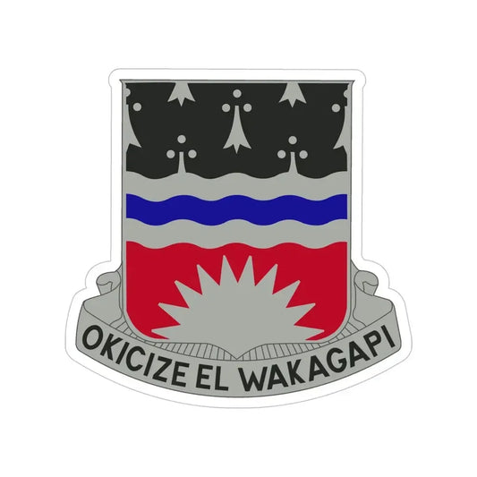 164 Engineer Battalion (U.S. Army) Transparent STICKER Die-Cut Vinyl Decal 6 Inch - The Sticker Space