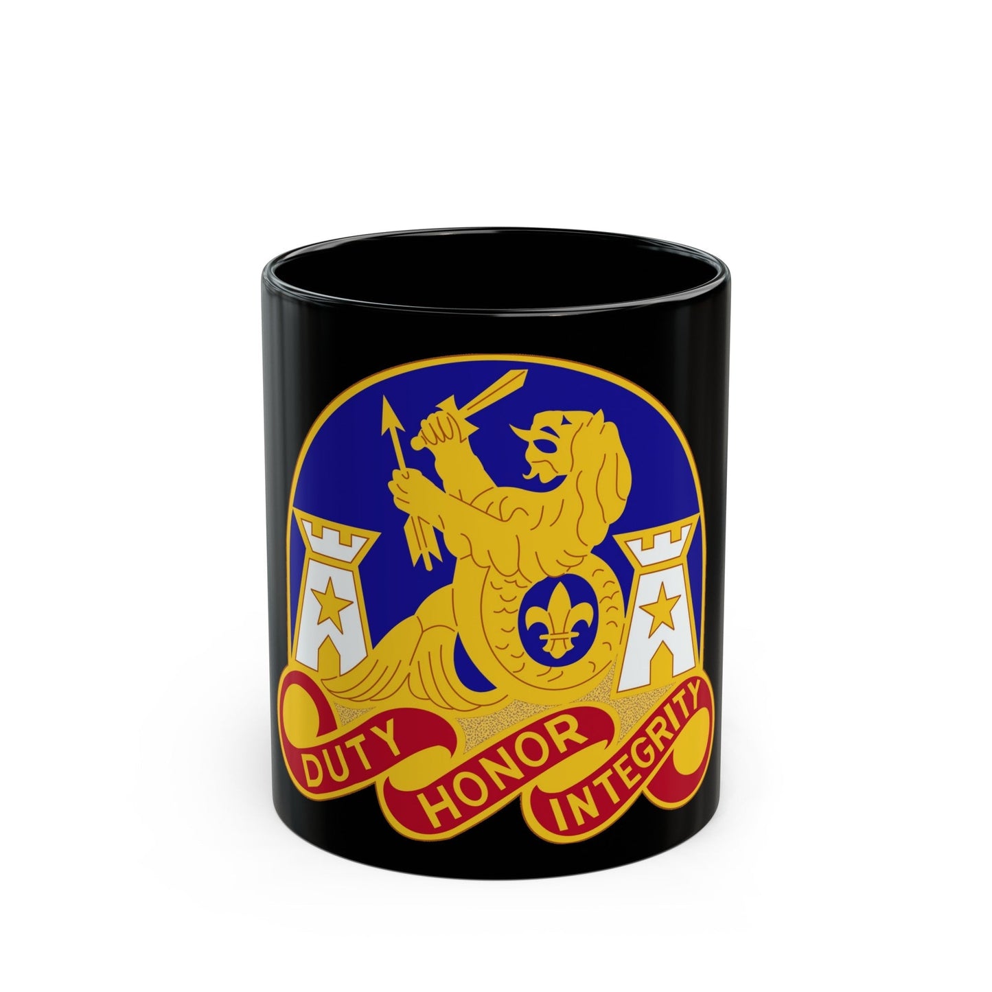 164 Engineer Group (U.S. Army) Black Coffee Mug-11oz-The Sticker Space