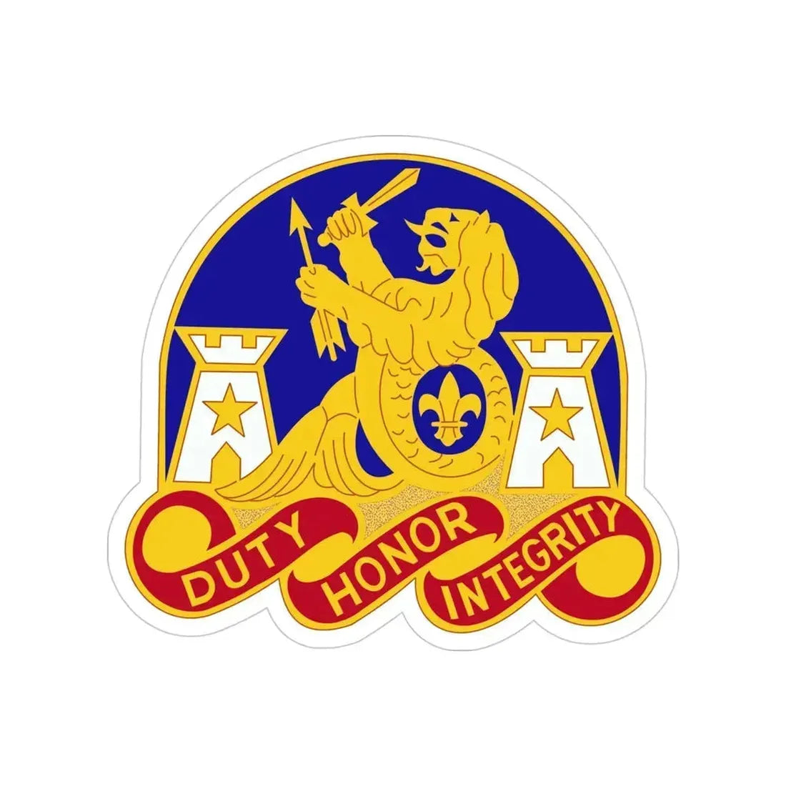 164 Engineer Group (U.S. Army) Transparent STICKER Die-Cut Vinyl Decal 4 Inch - The Sticker Space