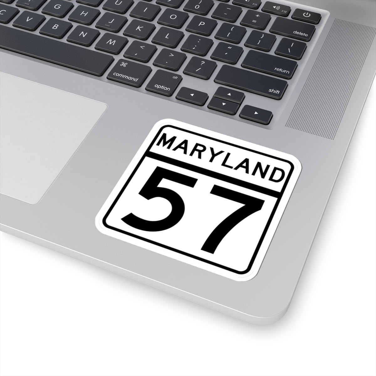 MD Route 57 (Maryland) (Road Sign) STICKER Vinyl Kiss-Cut Decal