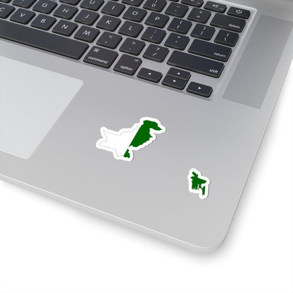Flag-map of the Dominion of Pakistan (Pakistan) STICKER Vinyl Kiss-Cut Decal