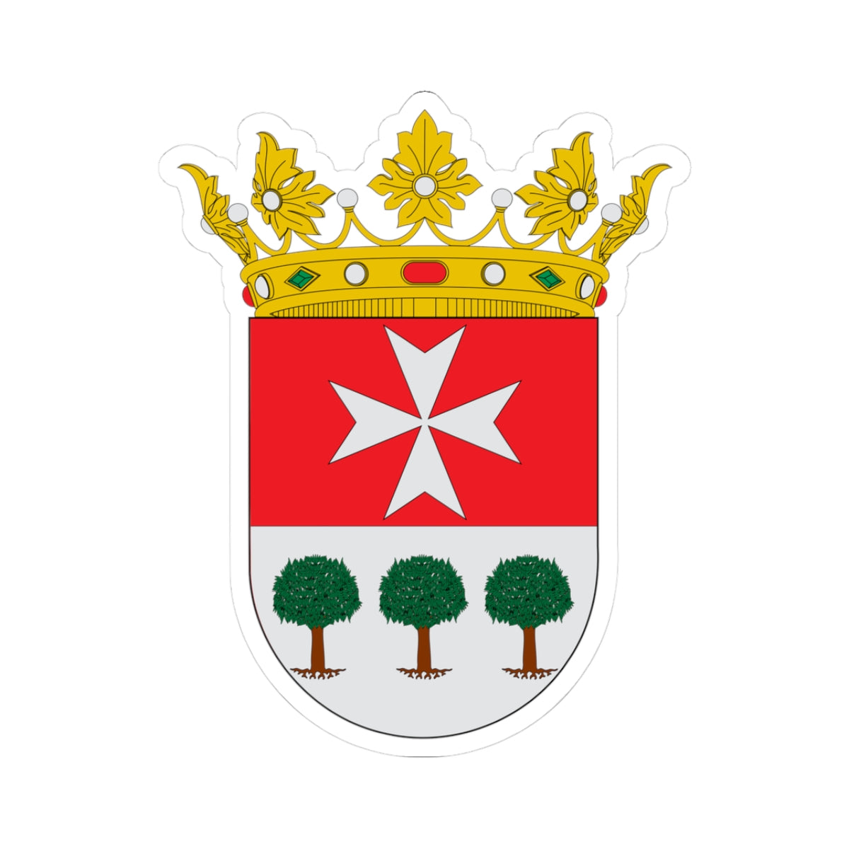 Escudo de Binaced (Spain) (Coat of Arms) STICKER Vinyl Kiss-Cut Decal