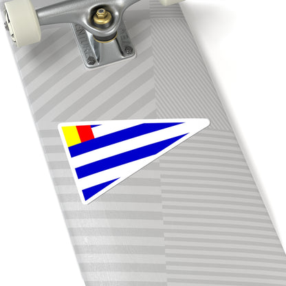 Flag of societe nautique de geneve (Switzerland) STICKER Vinyl Kiss-Cut Decal