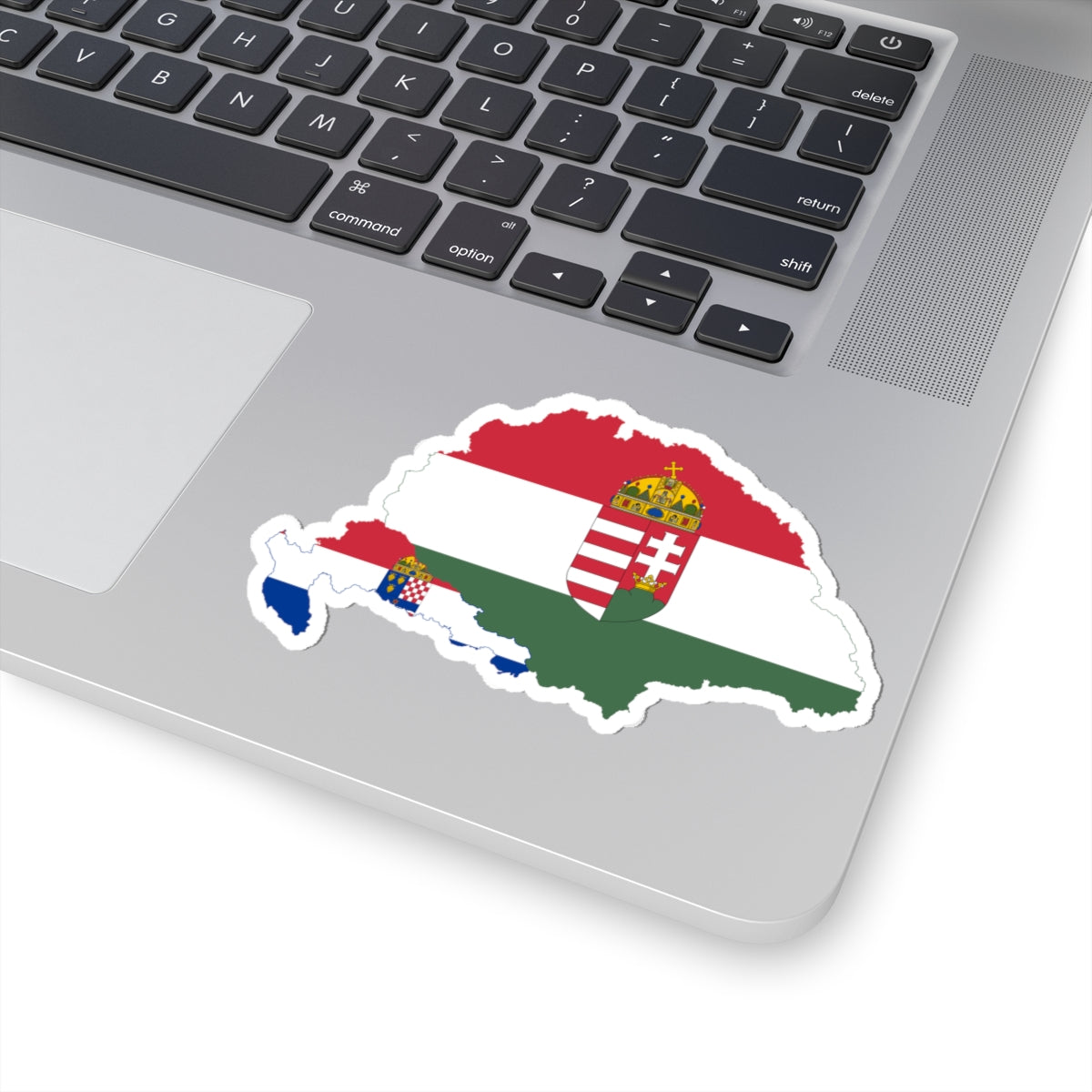 Flag-map of Transleithania 1915-1918 variant (Hungary) STICKER Vinyl Kiss-Cut Decal