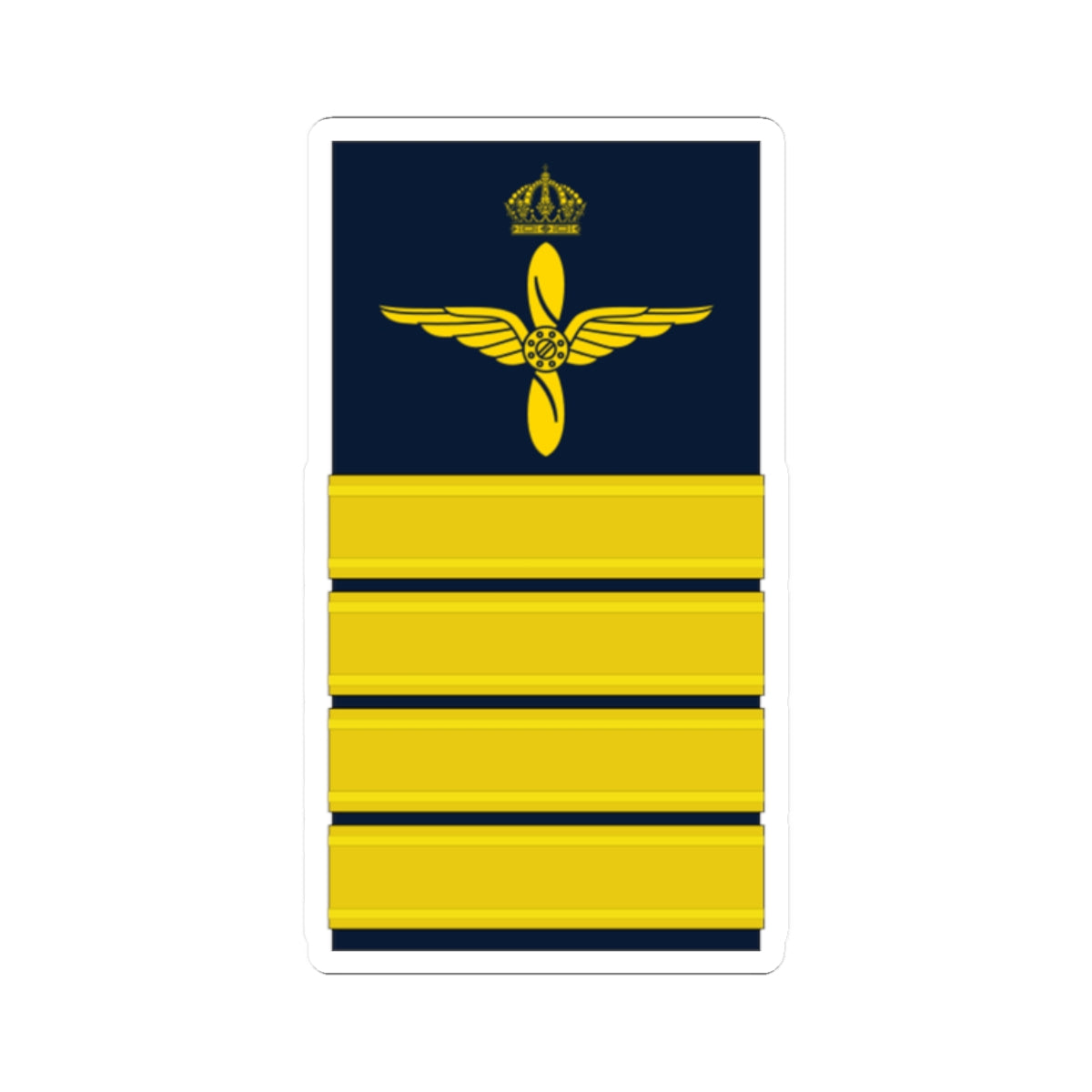 OF 5 Överste FV hylsa (Sweden) (Military Rank) STICKER Vinyl Kiss-Cut Decal