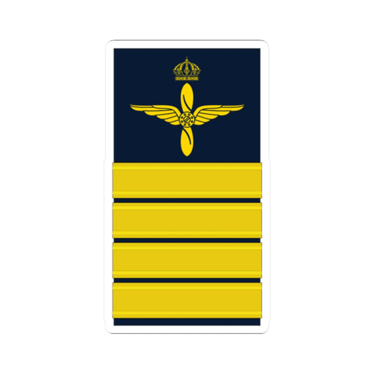 OF 5 Överste FV hylsa (Sweden) (Military Rank) STICKER Vinyl Kiss-Cut Decal