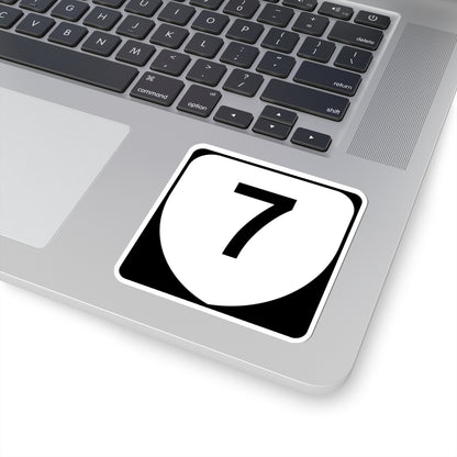 Virginia 7 (Virginia) (Road Sign) STICKER Vinyl Kiss-Cut Decal