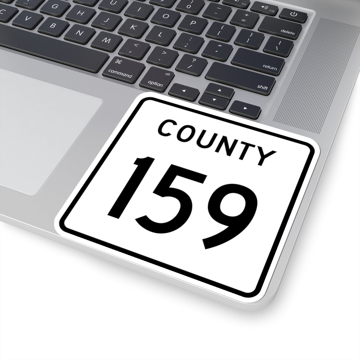 County 159 square (Minnesota) (Road Sign) STICKER Vinyl Kiss-Cut Decal