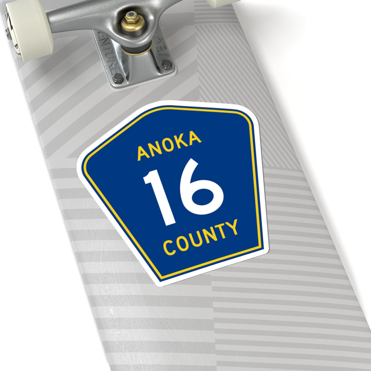 Anoka County 16 (Minnesota) (Road Sign) STICKER Vinyl Kiss-Cut Decal