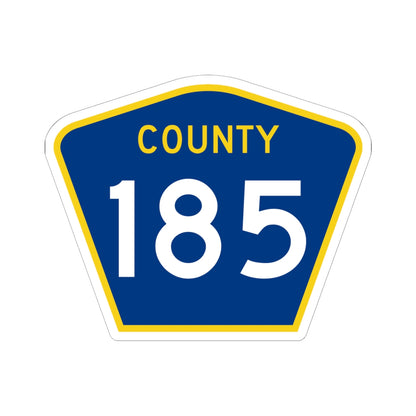 County 185 MN (Minnesota) (Road Sign) STICKER Vinyl Kiss-Cut Decal