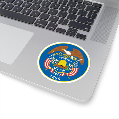 Utah State Seal NARA - STICKER Vinyl Kiss-Cut Decal