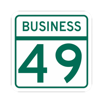 MD Route 49 Business (Maryland) (Road Sign) STICKER Vinyl Kiss-Cut Decal