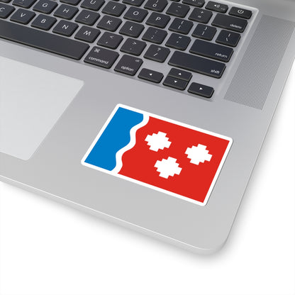 Flag of Kommunar Leningrad oblast (Russia) STICKER Vinyl Kiss-Cut Decal