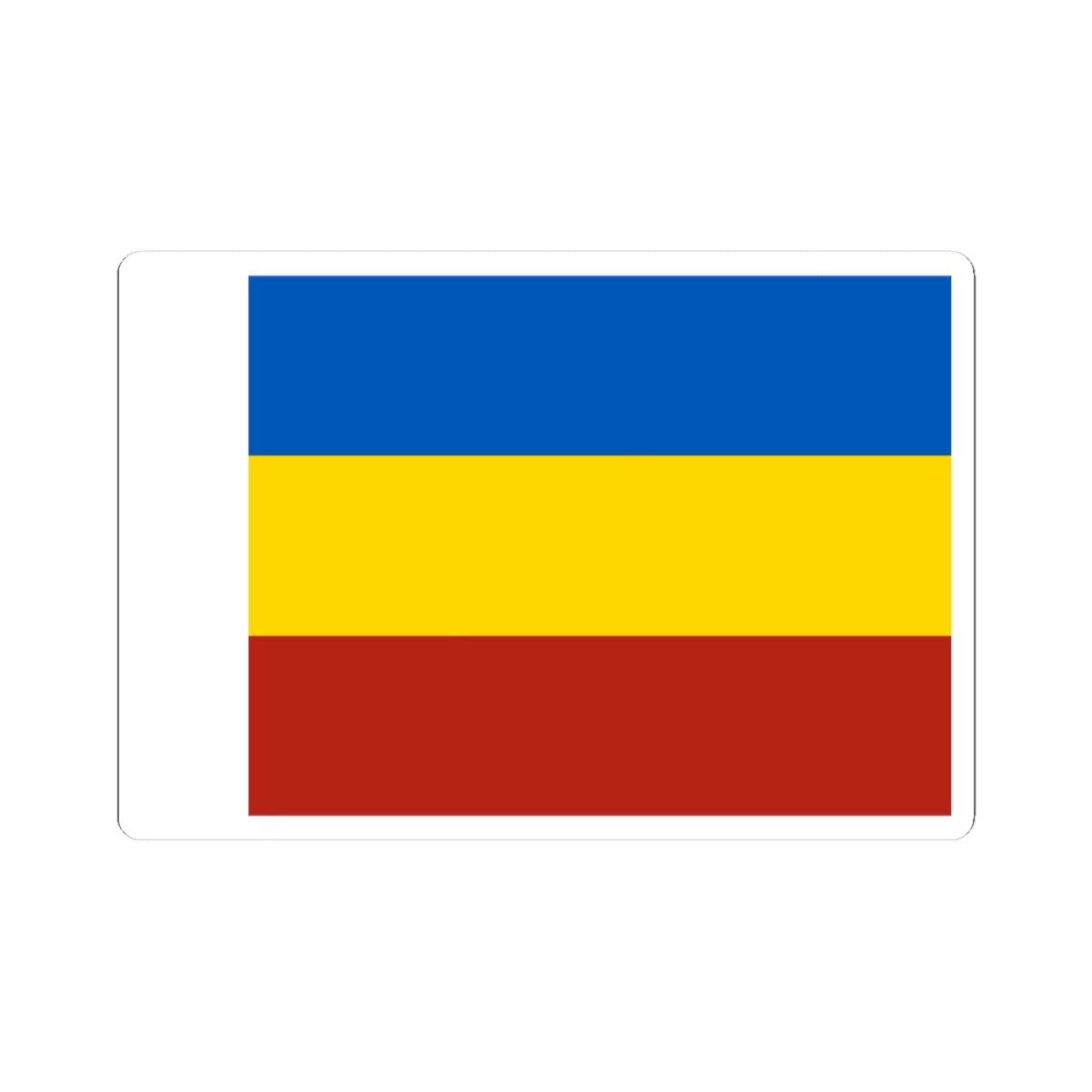 Flag of Rostov Oblast (Russia) STICKER Vinyl Kiss-Cut Decal